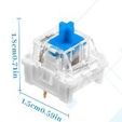 Gateron-Blue-Mechanical-Key-Switch-KS-9-3-pin.jpg Clicklet Buddy - Edição Chapéu de Gorro (Brinquedo Mecânico de Clique, Modular, Peças para Imprimir no Local Incluídas)