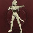 spacecatgirl-firingpose.jpg Cyberpunk Catgirl - Complete Collection