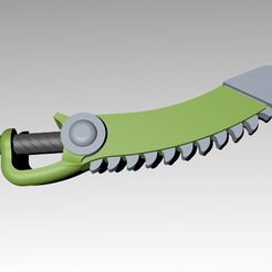 Chain_saber.jpg Free STL file Space Russians - Chainsaber・3D printer design to download