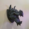 Dragon_Bust_Accessory_Holder_Controller_Holder_3D_PRINT-5.jpg DRAGON HEAD ACCESSORY HOLDER || PRINT IN PLACE VERSION || DESK STAND OR WALL ART