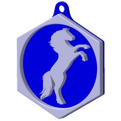 CHEVAL-CABRE.stl.jpg STL file CABRE HORSE key ring・3D printer model to download