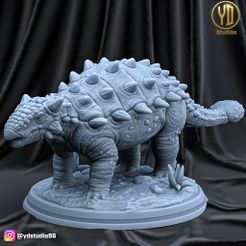 render.jpg STL-Datei Ankylosaurus・3D-druckbares Design zum Herunterladen