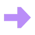 arrow-right.stl arrow right STL and SVG