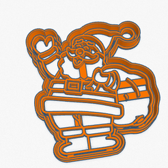 Captura de Pantalla 2020-04-12 a la(s) 21.04.14.png STL file Cookie Cutter Christmas Santa Claus Galletita Papa Noel Navidad・3D print design to download