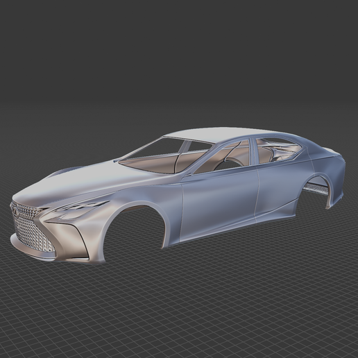 Lexus LF FC 2015 Body Ready for 3D Printing\