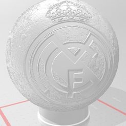 ESCUDO.jpeg STL file REALMADRID FOOTBALL CLUB MOON LAMP・3D printing model to download