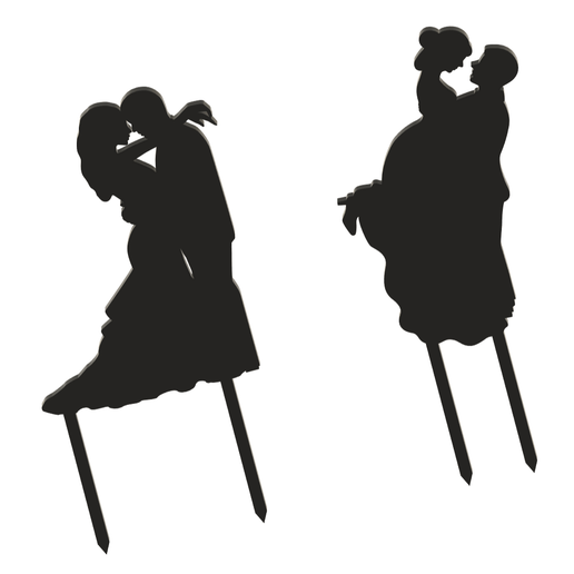 Wedding cake toppers - man and wife