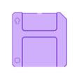 Floppy Disk Coin Bank Main.STL Floppy Disk Coin Bank