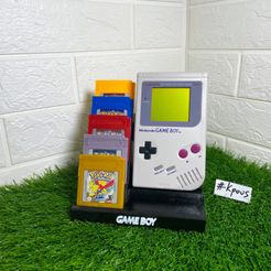 gb1.jpg GAMEBOY CLASSIC - DMG01 STAND WITH 5X GAME CARTRIDGES HOLDER