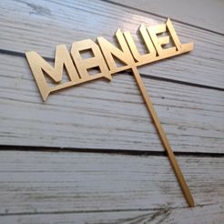 IMG_20230913_124308_348.jpg STL file Manuel cake topper・3D printing template to download