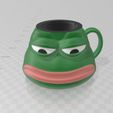 Taza manija izquierda.jpg Pepe Sad Cup Glass Mug