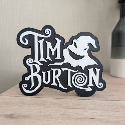Tim Burton sign logo design Fanart