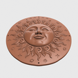 3.png Winking Sun Face Wall Decor, Celestial 3D Printable Decor