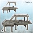 3.jpg Modern Metal Industrial Platform with Floor and Stairs (32) - Modern WW2 WW1 World War Diaroma Wargaming RPG Mini Hobby