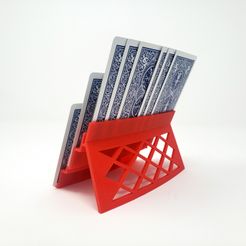 SideSmall.jpg Fichier STL gratuit Porte-cartes à jouer à trois niveaux avec dos en treillis・Idée pour impression 3D à télécharger