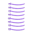 saber_x8.stl Pattern 1796 Cavalry Saber (3.75" scale)