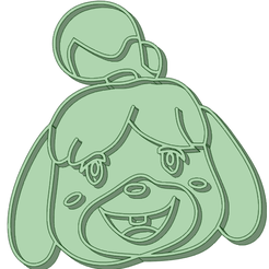 Canela_e.png STL file Animal crossing Cinnamon cookie cutter・3D printable model to download