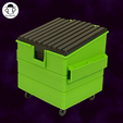 box_image1.png Dumpster Deckbox - MTG Commander Deckbox - No necesita soporte - Almacenamiento de dados incluido