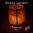 2-Taurus-Print-1.jpg Zodiac Lantern - Taurus (Bull)
