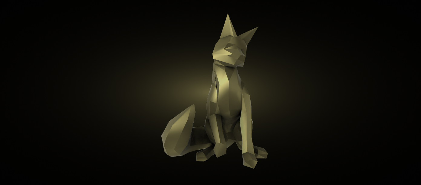 STL file Fox low poly・Model to download and 3D print・Cults
