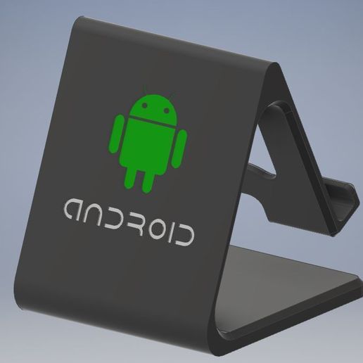 mobile_holder_android.JPG Archivo STL Soporte de teléfono móvil/tableta versión androide・Plan de impresora 3D para descargar, emmanuelgnanasekar