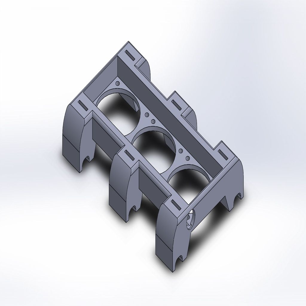 Free 3D file XMaxx Three Fan Mount・3D printable object to download・Cults