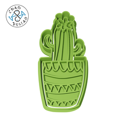 Domestic_Plant_07_C.png STL file Domestic Plant (no 7) - Cookie Cutter - Fondant - Polymer Clay・3D printer model to download