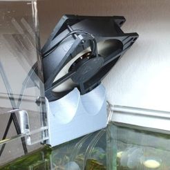 received_1162897090747984.jpeg Fichier STL gratuit Support pour ventilateur d'aquarium 2x40 / 80mm・Plan pour imprimante 3D à télécharger