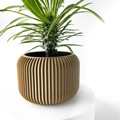 misprint-8583-3.jpg The Unis Planter Pot with Drainage | Tray & Stand Included | Modern and Unique Home Decor for Plants and Succulents  | STL File