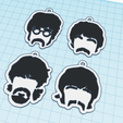 beatles.png Keychain/Keychain The Beatles/Los Beatles