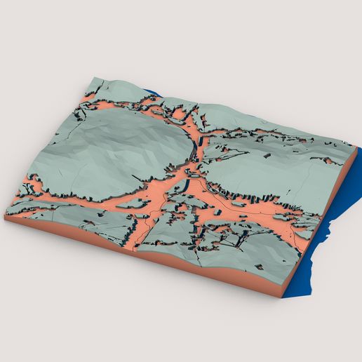 Low-Poly-Landscape0000.jpg Low-Poly Island Archipelago Terrain - Stylized 3D Landscape Map