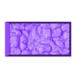 Rocks001_50x25mm_rect_base_hollow_PRINT.stl Square and Rectangle Bases Set – Rocks 1 Texture (20–150mm) | Perfect for Tabletop Wargames & RPG's