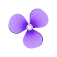 helice.stl propeller for tugboat, trawler, rc boat