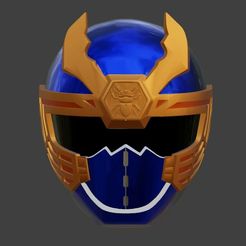 ScreenShot_20240120151700.jpeg Navy Thunder Ranger Ninja Storm Helmet 3D print model