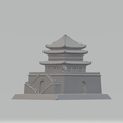 1.png Porte de la ville chinoise, ancien bâtiment, pavillons Modèle d'impression 3D
