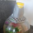 CAM01129.jpg Lid for aquarium ball, with storage of the pot of food