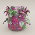 flower-vase-image-2.png Botanical Elegance - High Poly Flower Vase 3D Model