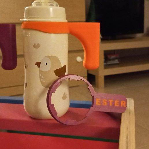 🍾 Babylove bottle (Trinkhalmflasche) handle (Babyflaschen-Griff)・ STL File for 3D printing・Cults