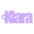 kiara.stl PACK OF NAME KEY RINGS (100 NAMES) VOLUME 2
