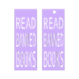 Read-Banned Books_V2.stl Banned Books Bookmark Bundle