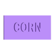 corn sign.STL garden marking