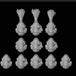 1.png STL file Space Woof With Will To Kill helmets for new Heresy・3D printer design to download