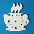 cup.jpg Kitchen clock "Coffee time"