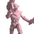Elf-Clown-Pose-close-up-2.png Doom Buffoon Space Elf Clown: Unique 3D Printable Miniature for Tabletop Gaming