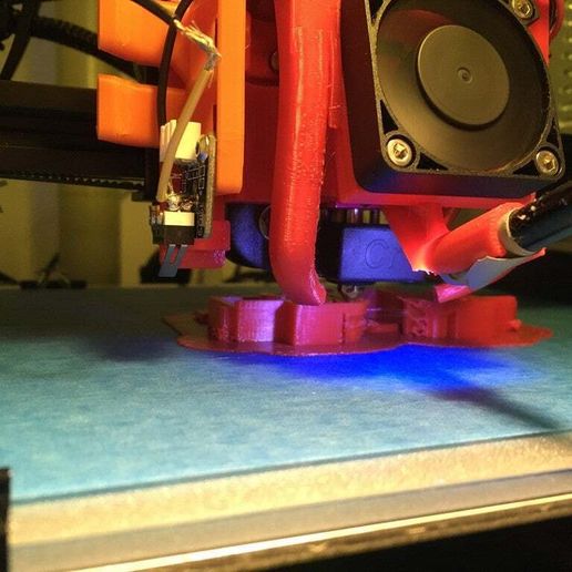 Minimalistic Ender 3 fan mount that fits new 2019 stock Ender 3 fan - 3D model önizlemesi