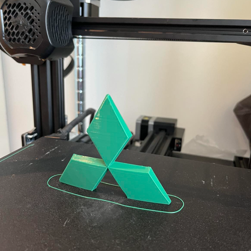 📛 Mitsubishi Emblem・ STL File for 3D printing・Cults