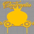 Carruaje-Corona.jpg Topper cake Cinderella, Cinderella,