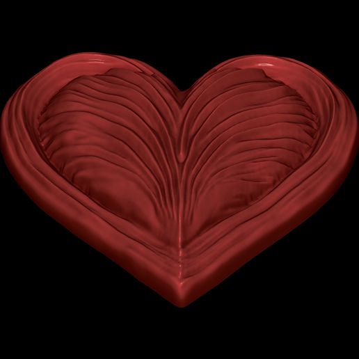 Fantasy-Heart-9.jpg Fantasy Heart Relief STL file for 3d printing or CNC Free 3D print model