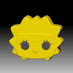 LisaSimpson.jpg Fichier STL LISA SIMPSON SHAMPOOING SOLIDE ET MOULE POUR POMPE À SAVON・Modèle à imprimer en 3D à télécharger