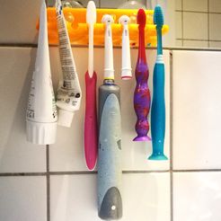 IMG_20170308_073123.jpg Free STL file Toothbrush holder・3D printing template to download